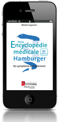 smartphone avec application encyclopédie médicale Hamburger