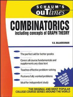Couverture de l’ouvrage Schaum's outline of combinatorics (paper)