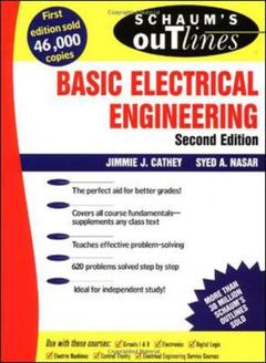 Couverture de l’ouvrage Schaum's outline of basic electrical engineering