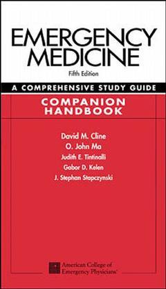 Cover of the book Emergency medicine: a comprehensive study guide 5/e, companion handbook (5th ed )