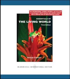 Couverture de l’ouvrage Essentials of the living world (3rd ed )