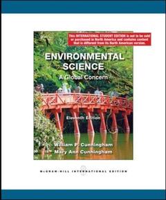 Couverture de l’ouvrage Environmental science: a global concern (11th ed )