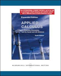 Couverture de l’ouvrage Applied calculus for business economics and the social and life sciences expanded edition (10th ed )