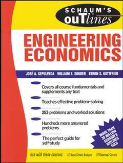 Couverture de l’ouvrage Engineering economics (Schaum's outline series)