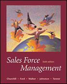 Cover of the book Sales force management, 6th ed 2000 with CD ROM