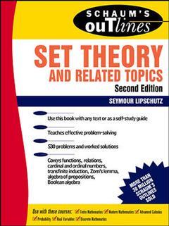 Couverture de l’ouvrage Schaum's outline of set theory and related topics, 2nd ed 1998 (paper)