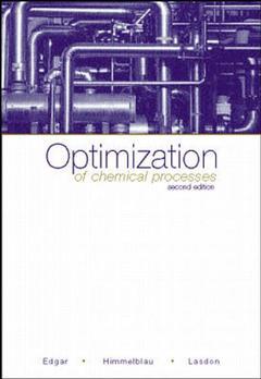 Couverture de l’ouvrage Optimization of chemical processes