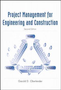 Couverture de l’ouvrage Project management for engineers and construction, 2nd ed 2000