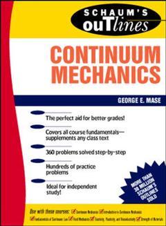 Couverture de l’ouvrage Continuum mechanics (Schaum)