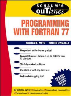 Cover of the book schaum outline of programming with Fortran 77 (paper)