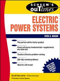 Couverture de l’ouvrage Electric power systems (Schaum's outline series)