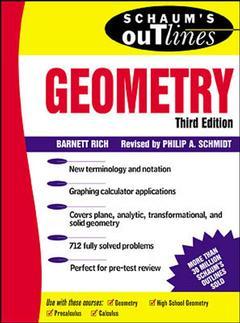 Couverture de l’ouvrage Schaum's outline of geometry, 3rd ed 2000
