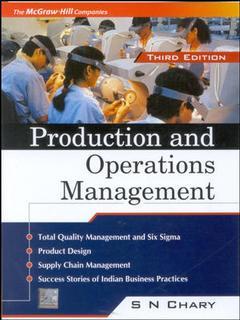 Couverture de l’ouvrage Production and operations management (3rd ed )