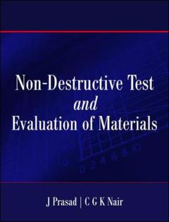Couverture de l’ouvrage Non-destructive test and evaluation of materials