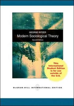 Couverture de l’ouvrage Modern sociological theory (7th ed )