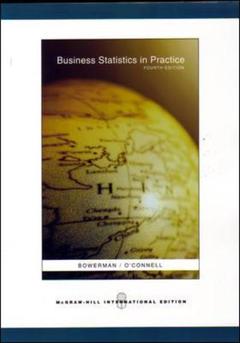 Couverture de l’ouvrage Business statistics in practice with student cd (4th ed )