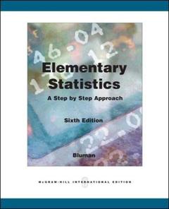 Couverture de l’ouvrage Elementary statistics: a step by step approach with mathzone (6th ed )