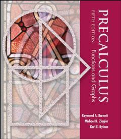 Couverture de l’ouvrage Precalculus: functions and graphs with smart cd-rom (windows) (5th ed )