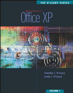 Couverture de l’ouvrage The o'leary series: office xp volume i enhanced with student data cd