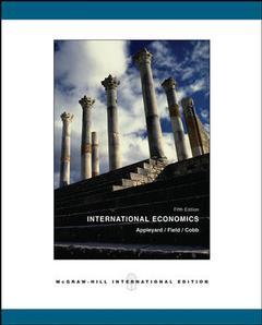 Couverture de l’ouvrage International economics (5th ed )