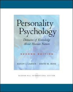 Couverture de l’ouvrage Personality psychology: domains of knowledge about human nature (2nd ed )