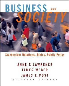 Couverture de l’ouvrage Business and society: stakeholders, ethics, public policy (11th ed )