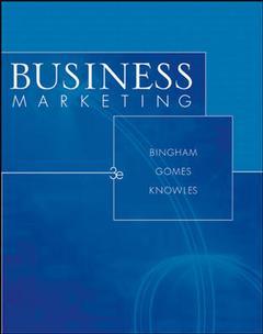 Couverture de l’ouvrage Business marketing (3rd ed )