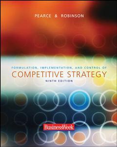 Couverture de l’ouvrage Formulation, implementation and control of competitive strategy with powerweb, olc and business week carc (9th ed )