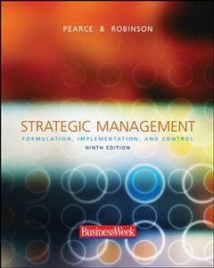 Couverture de l’ouvrage Strategic management with powerweb, olc and business week card (9th ed )