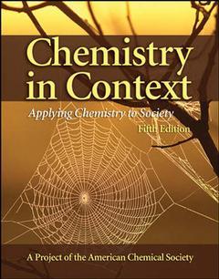 Couverture de l’ouvrage Chemistry in context with olc bi-card (5th ed )