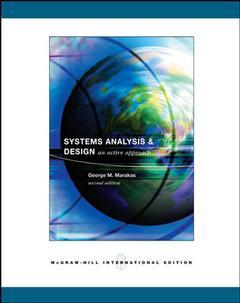 Couverture de l’ouvrage Systems analysis and design: an active approach