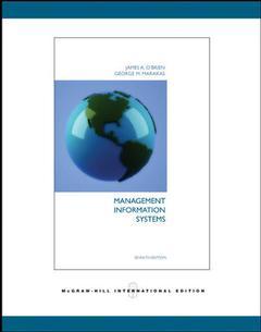 Couverture de l’ouvrage Management information systems (7th ed )