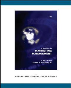 Couverture de l’ouvrage Preface to marketing management (10th ed )