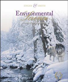 Couverture de l’ouvrage Environmental science with olc password card (10th ed )