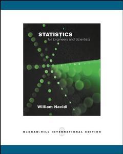 Couverture de l’ouvrage Statistics for engineers and scientists with cd