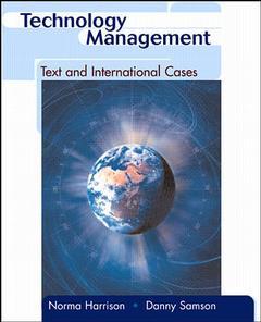 Couverture de l’ouvrage Technology management:text and international cases