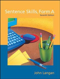 Couverture de l’ouvrage Sentence skills form a (7th ed )