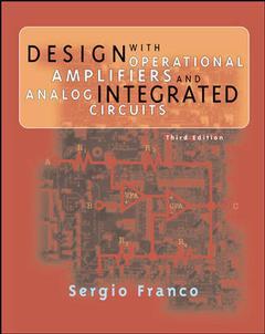 Couverture de l’ouvrage Design with Operational Amplifiers and Analog Integrated Circuits