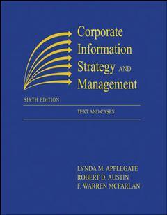 Couverture de l’ouvrage Corporate information management: text and cases (6th ed )