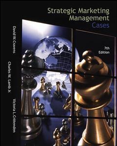 Couverture de l’ouvrage Strategic marketing management cases with cd - ise (7th ed )