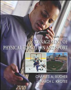 Couverture de l’ouvrage Management of physical education and sport with powerweb: health and human performance (12th ed )