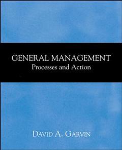 Cover of the book General management: processes and action: overruns