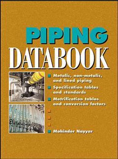 Couverture de l’ouvrage Piping databook