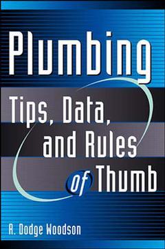 Couverture de l’ouvrage Plumbing : tips, data, and rules of thumb, flexibind