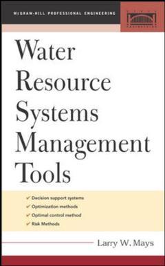 Couverture de l’ouvrage Water resources systems management tools