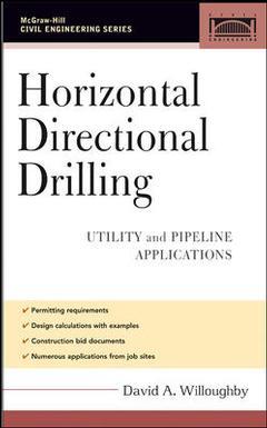 Couverture de l’ouvrage Horizontal directional drilling utility and pipeline applications