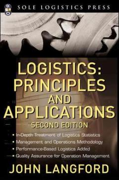 Couverture de l’ouvrage Principles of logistics