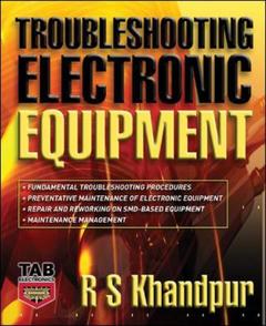 Couverture de l’ouvrage Troubleshooting electronic equipment