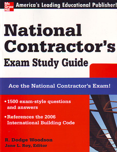 Couverture de l’ouvrage National contractor's exam study guide
