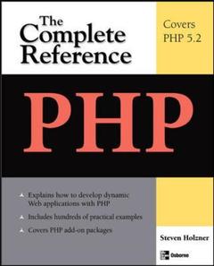 Couverture de l’ouvrage PHP: the complete reference